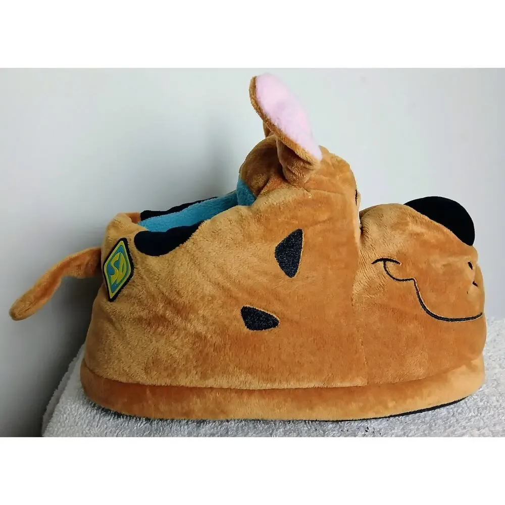 Scooby Doo 3D Plush Slippers Cozy Brown Household Shoes Men Women Unisex